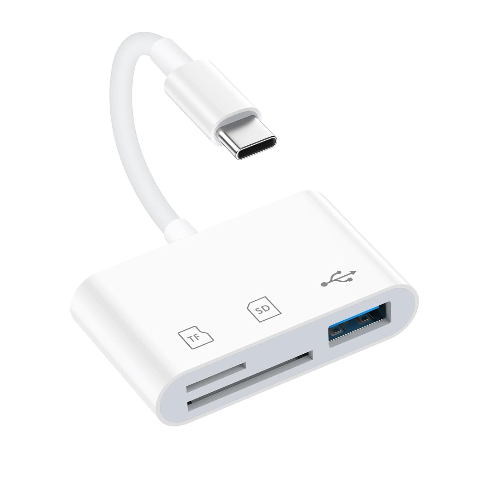 Lector De Tarjetas Sd Mbodmi 3 En 1 Para Iphone/mac/ipad Usb-c