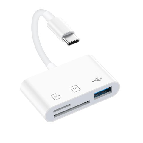 Lector De Tarjetas Sd Mbodmi 3 En 1 Para Iphone/Mac/Ipad Usb-C