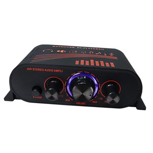 Magideal - Amplificador De Potencia De Audio Para Coche De 12V Subwoofer De Graves Estéreo Hifi, Ajuste De Volumen, Amplificador De Audio Estéreo Automático Para