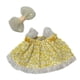 thumbnail image 3 of Vestido De Tirantes De Muñeca De Felpa De 2 Piezas Para Niños Regalo De Cumpleaños Vestido De Coordinación Amarillo, 3 of 3