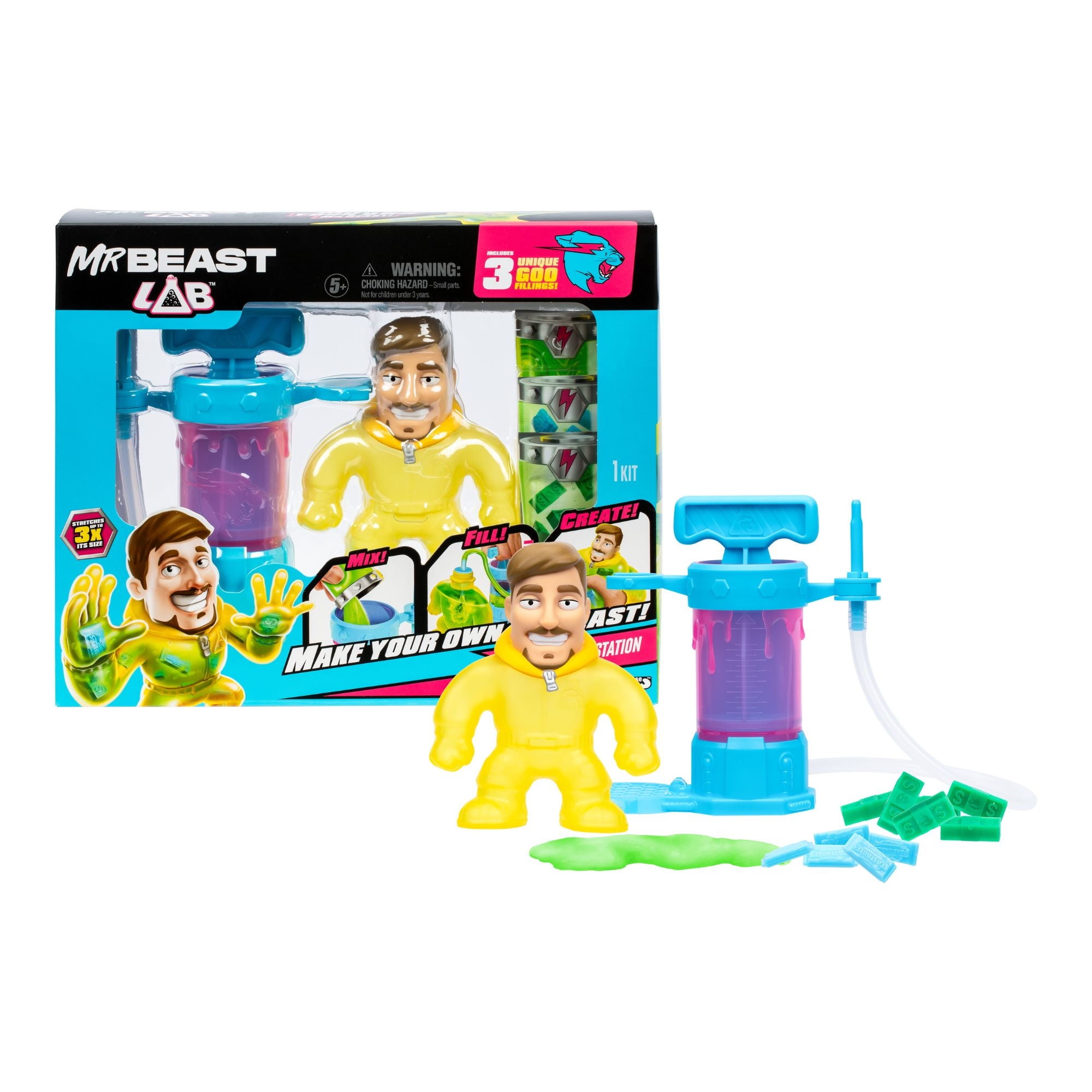 Mr Beast - Set Creador De Heroes Con Rellenos