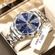thumbnail image 3 of Reloj de Cuarzo para Hombre Impermeable Luminoso con Doble Calendario, Reloj de Vidrio Puntiagudo con Forma de Diamante, 3 of 10