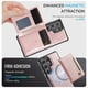 thumbnail image 5 of AutSpace Funda para Samsung Galaxy S24 Ultra 5G, Bloqueo RFID, Cuero PU, Compatible con MagSafe, Billetera Desmontable 2 en 1 con Tarjetero, Soporte, Cubierta Protectora Magnética, Rosa, 5 of 9