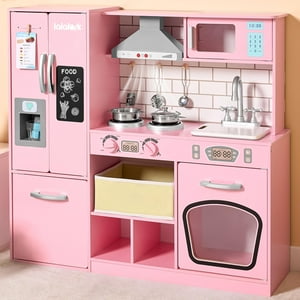 Juego De Cocina Play Kitchen Set Lalalark, Juguete De Madera Con Luces Y Sonidos