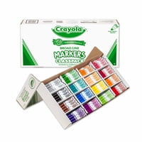 Rotuladores Crayola Broad Line Classpack, 256 Unidades, Para Escuela