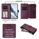 thumbnail image 5 of Funda Cartera Mariposa para [iPhone 18 Pro Max] con Soporte y Cremallera Violeta, 5 of 6