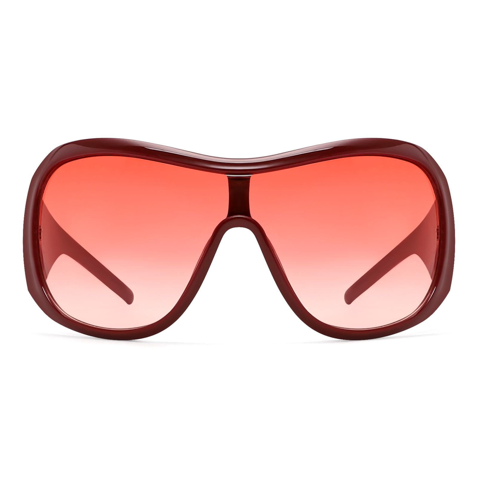Gafas De Sol Boten Rojas De Gran Tamaño Para Mujer Y Hombre