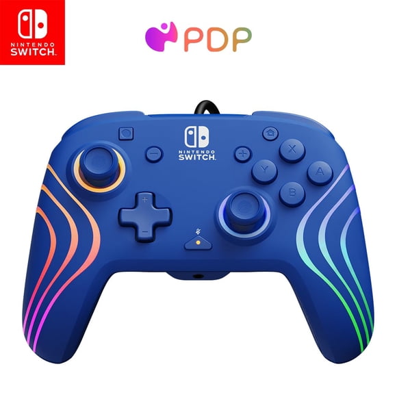 Controlador Pro de Nintendo Switch PDP Afterglow Wave Blue