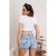 thumbnail image 4 of Short Mini Falda Jeans Juvenil Elasticada Premium Full Tendencia 3016, 4 of 4