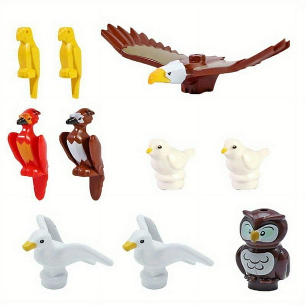 10pcs Animal Building Blocks - DIY Toys for Kids, Bird Fish Pig Models, Compatible with Mini Blocks - Perfect Gift for Kids!