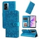thumbnail image 2 of Funda tipo cartera FOXDOCK para OnePlus Nord N300 , diseño girasol en relieve, cuero PU, cierre magnético, soporte y tarjetero, 2 of 5