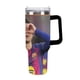 thumbnail image 1 of Pedri Vaso aislado de acero inoxidable con asa, diseño temático, regalo para familia, amigos y fans; incluye pajita y encaja en el portavasos estándar, 40 oz, 1 of 6