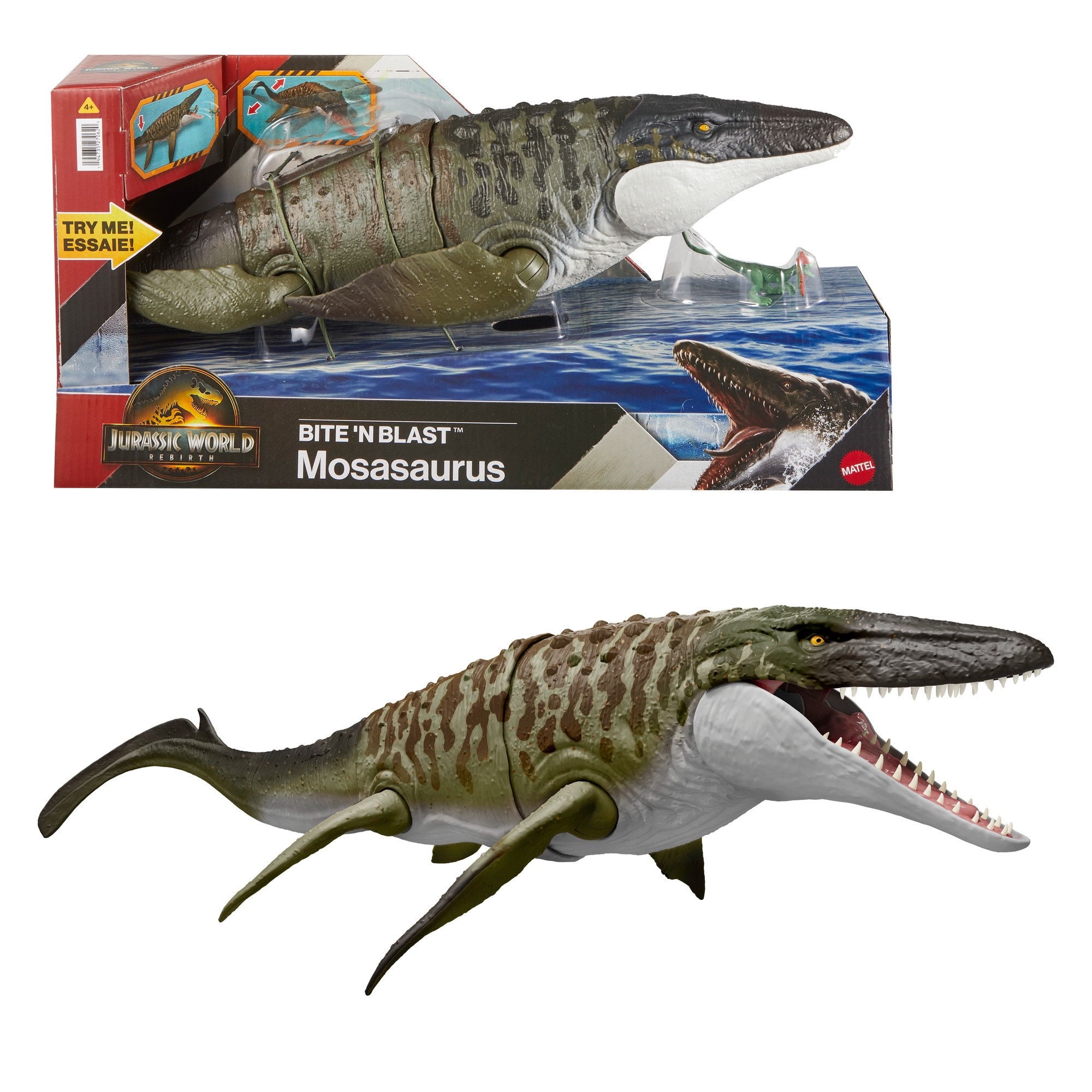 Figura De Acción Dinosaurio Jurassic World Rebirth Mosasaurus