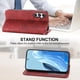 thumbnail image 2 of Funda Flip FOXDOCK para Samsung Galaxy M35 , Estilo Billetera con Diseño Rombo, Correa de Mano y Soporte, Uso Diario, 2 of 6