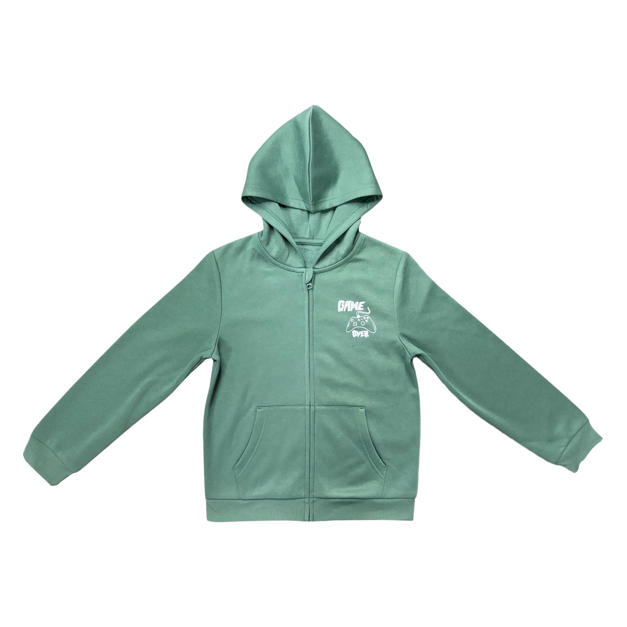 Polerón Básico Niño Gamer Verde Talla 8