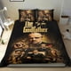 thumbnail image 1 of El Padrino Conjunto de sábanas temático, trío de piezas, cómodo y amigable con la piel, diseño único, regalo de decoración para el hogar para familiares, amigos y fans,135cm *200cm, 1 of 6