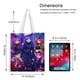 thumbnail image 5 of Funneh Krew Bolso de tela con estampado de lienzo para mujer, bolsa de compras reutilizable y estética, con cremallera interior, regalo para mujer,40*45cm., 5 of 6