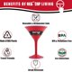 thumbnail image 4 of Vaso de cóctel reutilizable Red Cup Living 350 ml sin BPA, 4 of 7