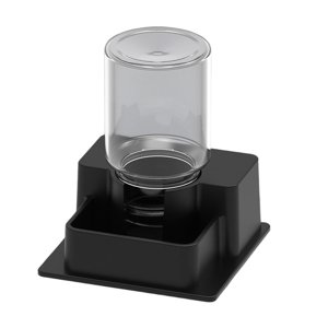 Ioensy - Bebedero Automático Decorativo Para Reptiles Con Botella Para Geckos, Color Negro