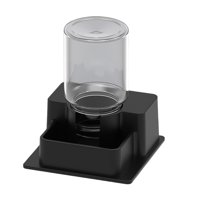 Ioensy - Bebedero Automático Decorativo Para Reptiles Con Botella Para Geckos, Color Negro