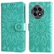 thumbnail image 2 of Funda tipo cartera FOXDOCK para OnePlus 13R 5G , diseño girasol en relieve, cuero PU, cierre magnético, soporte y tarjetero, 2 of 5