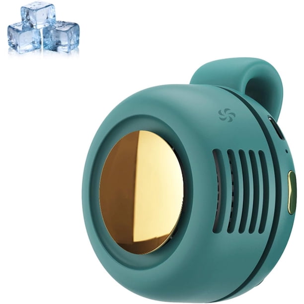 Miniventilador portátil silencioso sin aspas clip camisa cintura 3 velocidades viaje exterior
