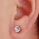thumbnail image 2 of 1pc Men's Trendy Zircon Earrings, Magnet Ear Clip, Non Piercing Ear Jewelry, Unisex, 2 of 4