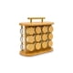 thumbnail image 1 of Especiero Giratorio 12 Frascos Vidrio Soporte Bambú Carrusel Cocina, 1 of 5