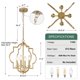 thumbnail image 5 of Candelabro ACANER de 4 luces 40 cm dorado para comedor, 5 of 9