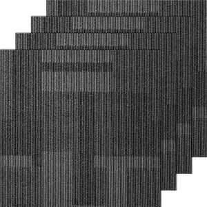 Alfombra Vevor, 24 Baldosas Reutilizables, 60 X 60 Cm, Color Gris Mixto