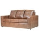 thumbnail image 4 of Living Emanuel 3 Cuerpos Y 2 Poufs - Cuero Sintético Pu Caramelo, 4 of 6