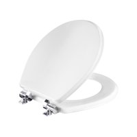 Asiento De Inodoro Mayfair Bennett Slow Close Wood, Redondo, Blanco