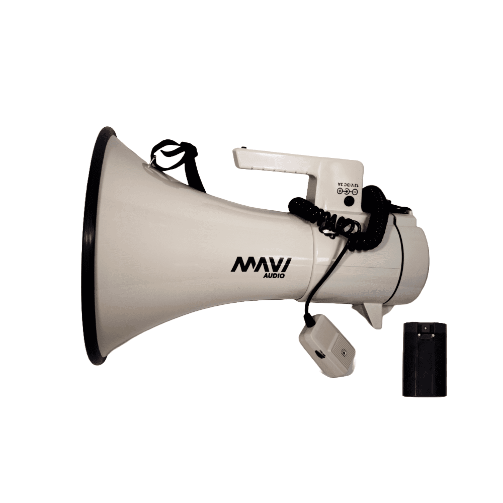 Megáfono Con Mic De Mano + Batería 80w Mavi