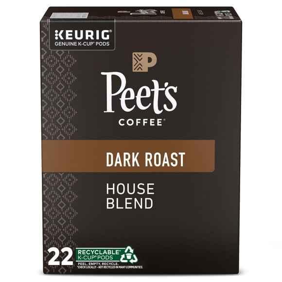 Cápsulas de café Peet's Coffee Dark Roast House Blend, 88 unidades