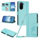 thumbnail image 1 of Funda Cartera Trébol para Xiaomi Poco M7 4G con Ranuras Tarjetas y Carga Inalámbrica Verde menta, 1 of 6