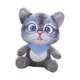 thumbnail image 4 of Juguete De Peluche De Peluche Para Fiesta De Cumplea?os Decoraciones De Fiesta Postura De Asiento Gris, 4 of 5