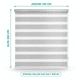 thumbnail image 2 of Cortina Roller Duo Zebra Gris 140x200 cm Ajustable Para Ventana, 2 of 4