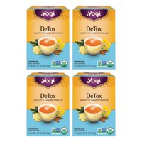 Tea Yogi Detox 16 Bolsitas De Té Por Paquete (4 Paquetes) Orgánico