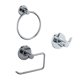 thumbnail image 1 of Accesorios de Baño 3 piezas cromadas, Kit, 1 of 4