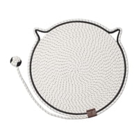 Ioensy - Almohadilla Rascadora Para Gatos, Protector De Sofá, Juguete Con Garras De Gatito, Tapete Rascador Para Gatos, Color Blanco