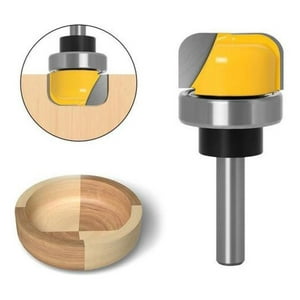 Genérica - Fresa Ranuradora De Vaciado 1/4 Para Router Carpintería
