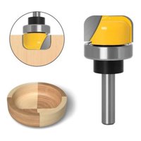 Genérica - Fresa Ranuradora De Vaciado 1/4 Para Router Carpintería