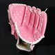 thumbnail image 3 of Guante de béisbol para deportes al aire libre, equipo de práctica de sóftbol, guantes de lanzador de campo, guante de sóftbol de PU rosa, 1 pieza, 3 of 5