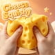 thumbnail image 3 of Juguete antiestrés squishy de queso QPNGKT para adultos (amarillo), 3 of 6