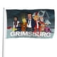 thumbnail image 1 of Grimsburg Bandera impresa con temática, regalo perfecto para fanáticos, amigos y familiares, y adecuada para actividades al aire libre e interiores, decoraciones de fiesta. 90 cm × 150 cm., 1 of 6