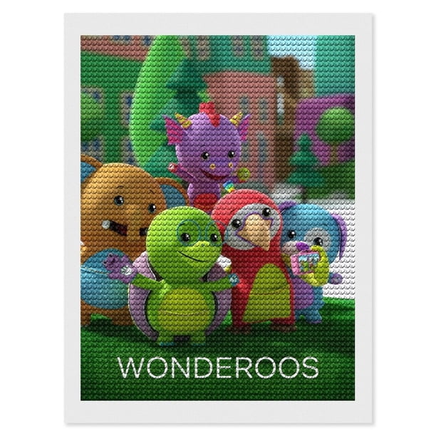 Wonderoos Kits de Pintura de Diamantes para Adultos 5D DIY Diamond Art Kits Full Drill Diamond Dots para Regalo Decoración de Pared y Relajación Artes de Gemas 30*40cm
