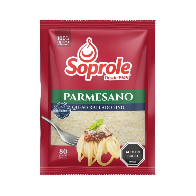 Queso Rallado Parmesano 80 g Soprole