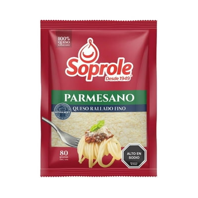 Queso Rallado Parmesano 80 G Soprole