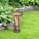thumbnail image 4 of 1 Set, Outdoor Sunflower Bird Bath Basin With Brown Base, Handmade Wild Bird Feeder, Bird Feeder, Suitable For Garden, Garden, Garden, Yard Decor, 4 of 4