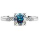 thumbnail image 3 of Anillos de Moissanita de Corte Redondo de 1 Uds para Mujer Color D VVS1 Anillos de Diamante de Plata Esterlina S925 Rojo/azul/rosa Bandas de Boda de Moissanita con Certificado, 3 of 9